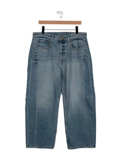 Pre-owned B Sides High-rise Straight Leg Jeans In Blue