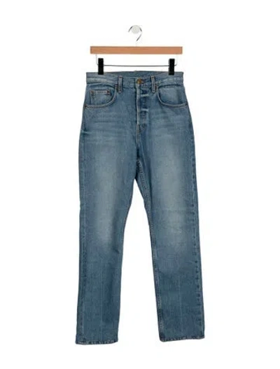 Pre-owned B Sides High-rise Straight Leg Jeans In Blue
