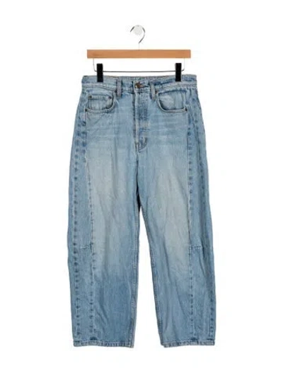 Pre-owned B Sides High-rise Straight Leg Jeans In Blue