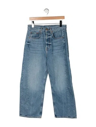 Pre-owned B Sides High-rise Straight Leg Jeans In Blue