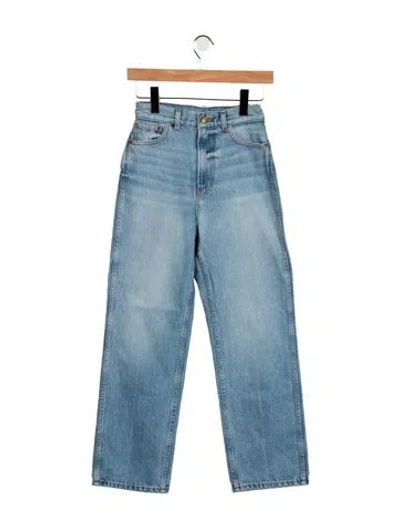Pre-owned B Sides High-rise Straight Leg Jeans In Blue