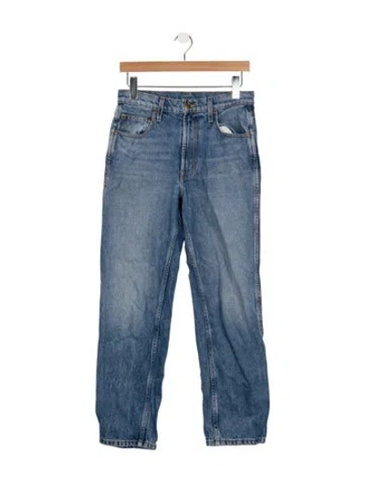 Pre-owned B Sides High-rise Straight Leg Jeans In Blue