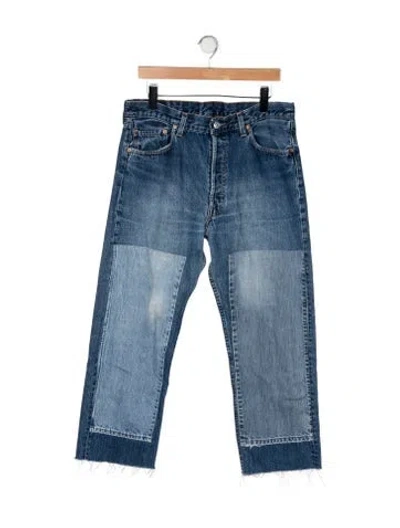 Pre-owned B Sides High-rise Straight Leg Jeans In Blue