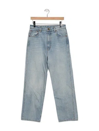 Pre-owned B Sides High-rise Straight Leg Jeans In Blue