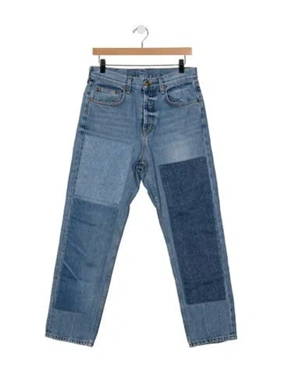Pre-owned B Sides High-rise Straight Leg Jeans In Blue