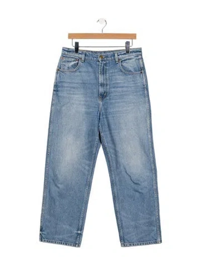 Pre-owned B Sides High-rise Straight Leg Jeans In Blue