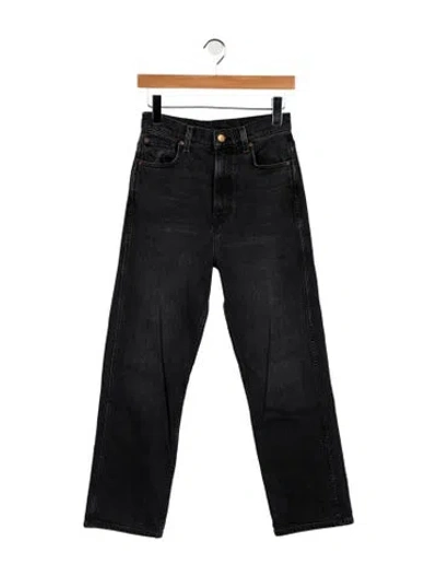 Pre-owned B Sides High-rise Straight Leg Jeans In Blue