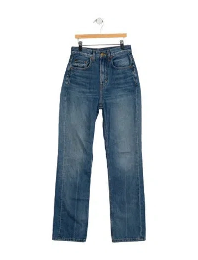 Pre-owned B Sides High-rise Straight Leg Jeans In Blue