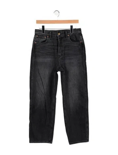 Pre-owned B Sides High-rise Straight Leg Jeans In Blue
