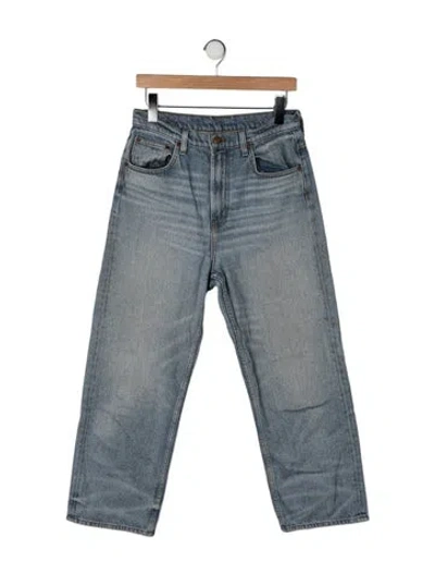 Pre-owned B Sides High-rise Straight Leg Jeans In Blue