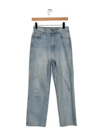 Pre-owned B Sides High-rise Straight Leg Jeans In Blue