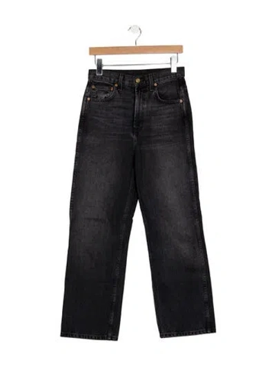 Pre-owned B Sides High-rise Straight Leg Jeans In Blue