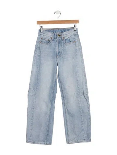 Pre-owned B Sides High-rise Straight Leg Jeans In Blue