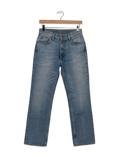 Pre-owned B Sides High-rise Straight Leg Jeans In Blue
