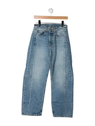 Pre-owned B Sides High-rise Straight Leg Jeans In Blue