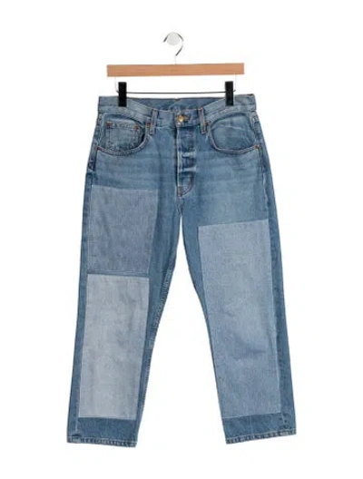 Pre-owned B Sides High-rise Straight Leg Jeans In Blue