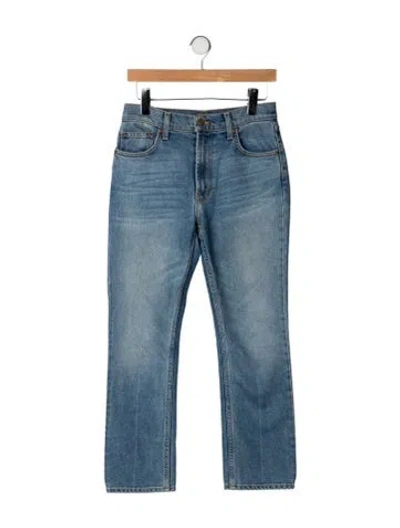 Pre-owned B Sides High-rise Straight Leg Jeans In Blue