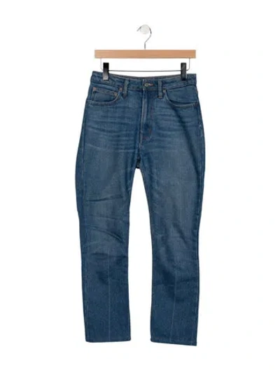 Pre-owned B Sides High-rise Straight Leg Jeans In Blue