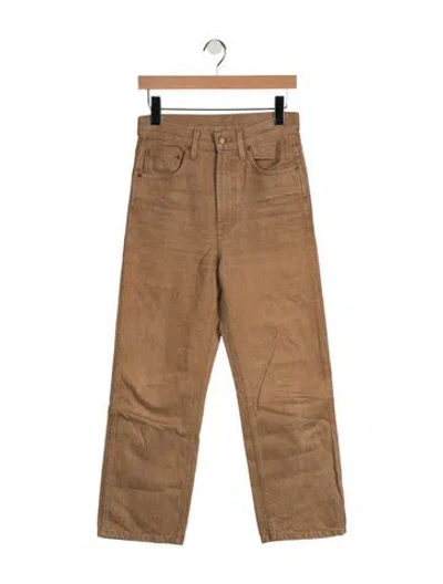 Pre-owned B Sides High-rise Straight Leg Jeans In Brown