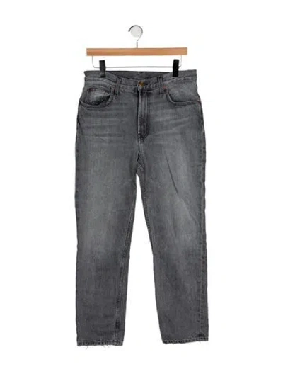 Pre-owned B Sides High-rise Straight Leg Jeans In Gray