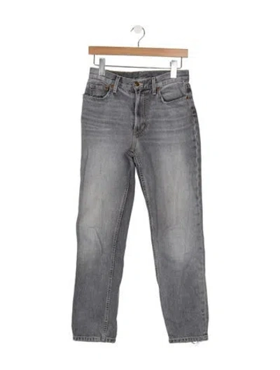 Pre-owned B Sides High-rise Straight Leg Jeans In Gray