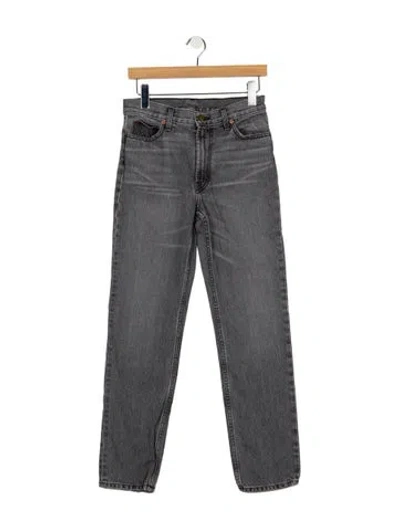 Pre-owned B Sides High-rise Straight Leg Jeans In Grey