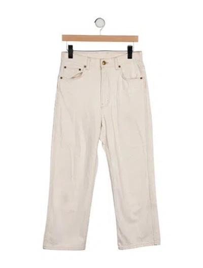 Pre-owned B Sides High-rise Straight Leg Jeans In Neutral