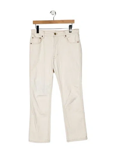 Pre-owned B Sides High-rise Straight Leg Jeans In Neutral