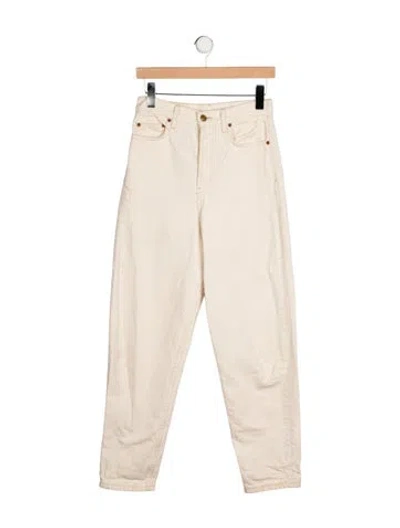 Pre-owned B Sides High-rise Straight Leg Jeans In Neutral