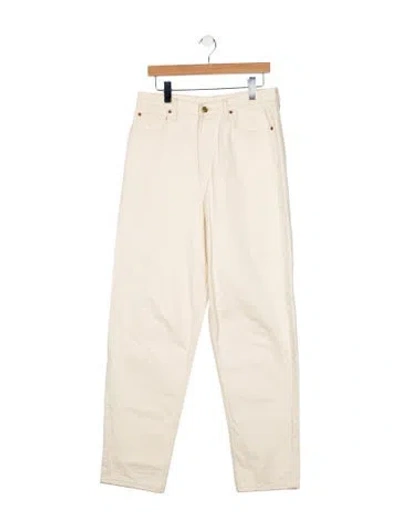 Pre-owned B Sides High-rise Straight Leg Jeans In Neutral