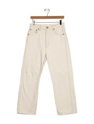 Pre-owned B Sides High-rise Straight Leg Jeans In Neutral