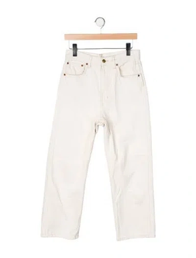 Pre-owned B Sides High-rise Straight Leg Jeans In Neutral