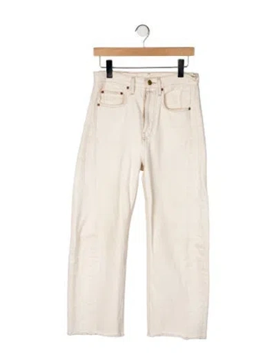 Pre-owned B Sides High-rise Straight Leg Jeans In Neutral