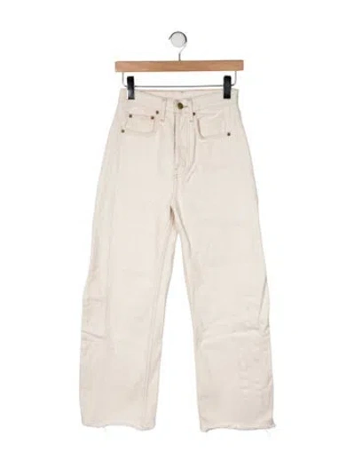 Pre-owned B Sides High-rise Straight Leg Jeans In Neutral