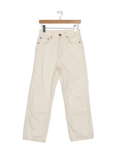 Pre-owned B Sides High-rise Straight Leg Jeans In Neutral