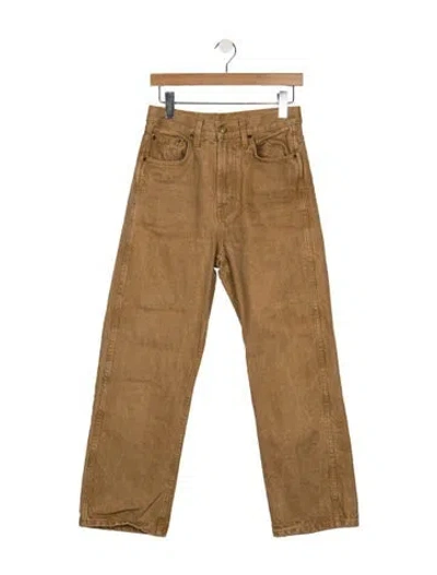 Pre-owned B Sides High-rise Straight Leg Jeans In Neutral