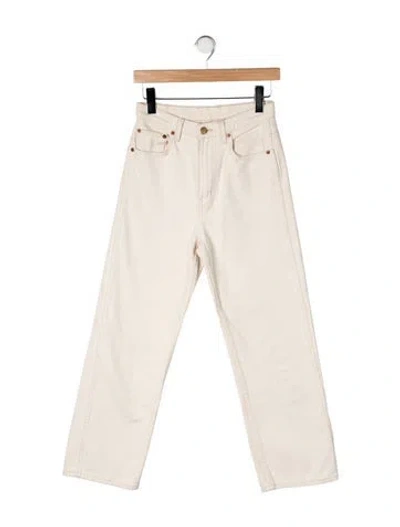 Pre-owned B Sides High-rise Straight Leg Jeans In Neutral
