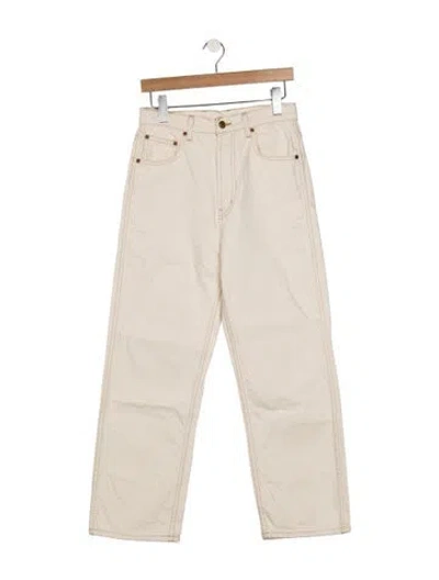 Pre-owned B Sides High-rise Straight Leg Jeans In Neutral