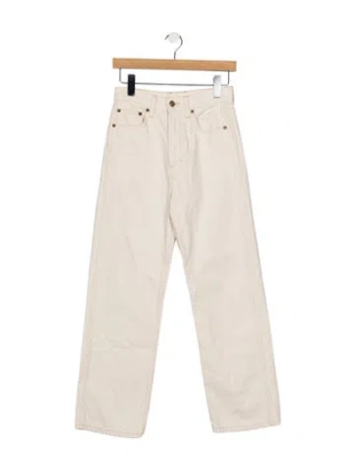 Pre-owned B Sides High-rise Straight Leg Jeans In Neutrals