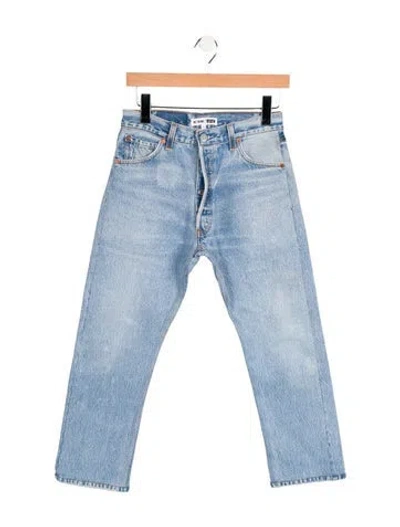 Pre-owned B Sides High-rise Straight Leg Jeans W/ Tags In Blue