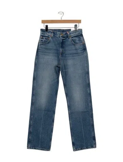 Pre-owned B Sides High-rise Straight Leg Jeans W/ Tags In Blue