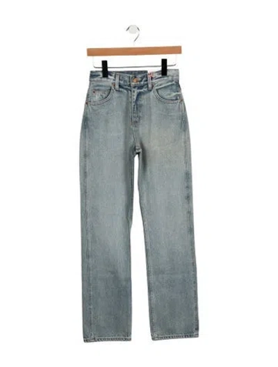 Pre-owned B Sides High-rise Straight Leg Jeans W/ Tags In Blue