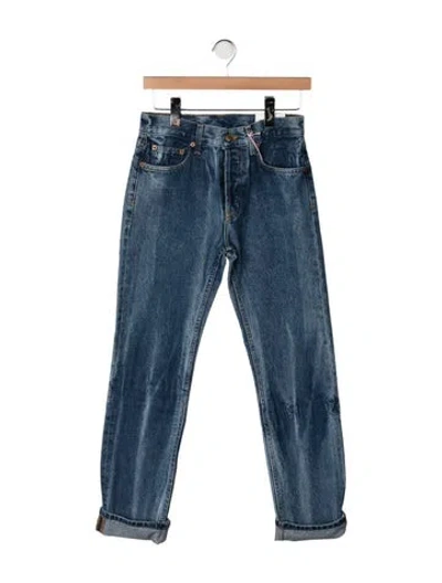 Pre-owned B Sides High-rise Straight Leg Jeans W/ Tags In Blue