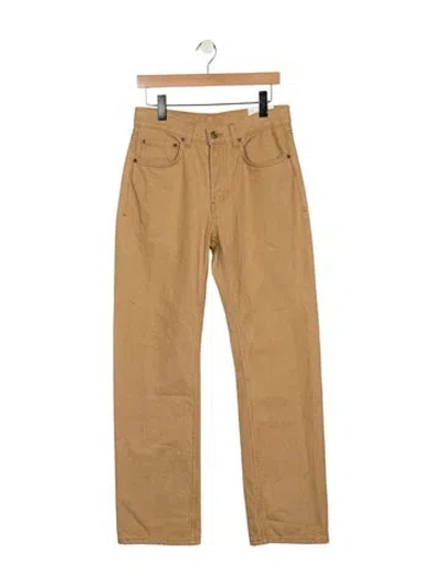 Pre-owned B Sides High-rise Straight Leg Jeans W/ Tags In Neutrals