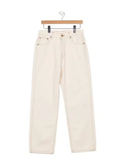 Pre-owned B Sides High-rise Straight Leg Jeans W/ Tags In Neutrals