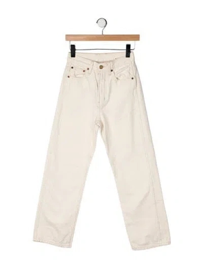 Pre-owned B Sides High-rise Straight Leg Jeans In Yellow