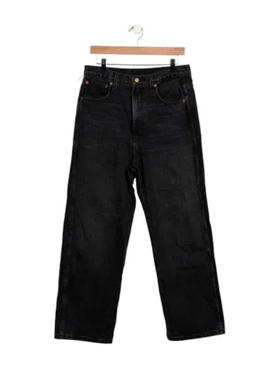 Pre-owned B Sides High-rise Wide Leg Jeans In Black