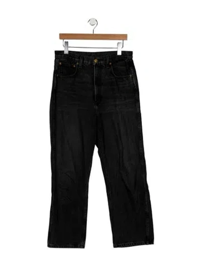 Pre-owned B Sides High-rise Wide Leg Jeans In Black