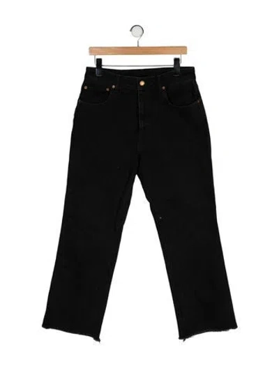Pre-owned B Sides High-rise Wide Leg Jeans In Black