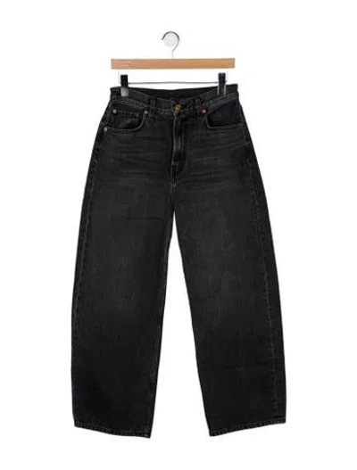 Pre-owned B Sides High-rise Wide Leg Jeans In Black
